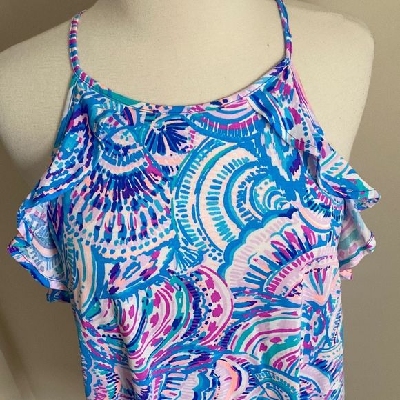 Lilly Pulitzer Billie Dress Size Medium Happy As A Clam - Picture 3 of 12